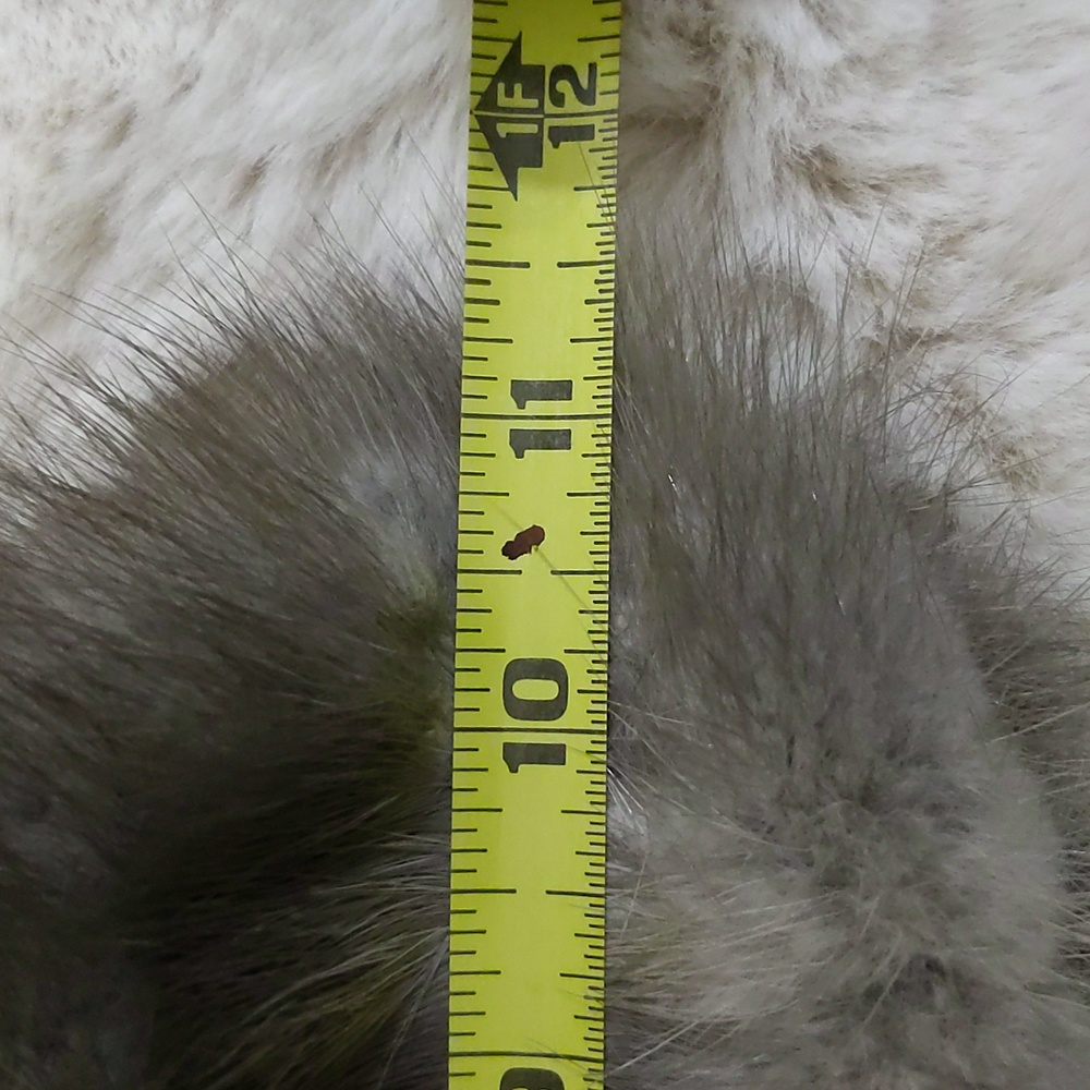Vintage 1950's Grey Fur Mink Cloche Bucket Hat - Picture 7 of 8